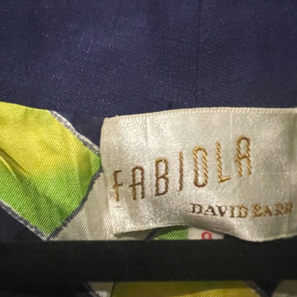 Vintage Fabiola French Riviera coat Linen and silk - Picture 2 of 7